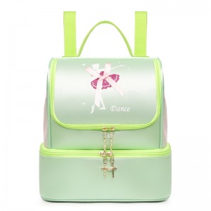 Bag dawns TRUST-U newydd i blant, bag ysgol bale Lladin, gellir ei argraffu, bag dawns tywysoges merched