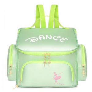 TRUST-U Dance bag កាបូបស្ពាយក្បាច់រាំ ស្មាទ្វេរដងរបស់កុមារ កាបូបសិស្សសាលារាំរបាំបាឡេអាចបោះពុម្ពបាន កាបូបរាំសិស្សស្រី