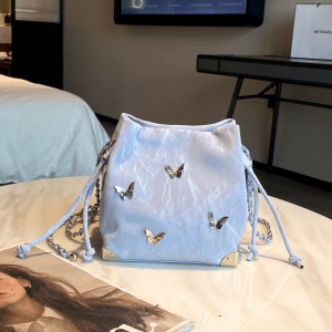 Ibhegi yebhakethi ye-TRUST-U Butterfly, ilula kunye nesitayile sokuzoba uyilo olucetyiweyo, i-chic kunye nebhegi yamagxa yabasetyhini.