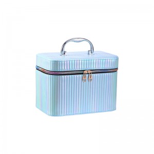 TRUST-U Makeup artist professional makeup box large capacity portable cosmetics storage box PU mini cosmetic bag portable