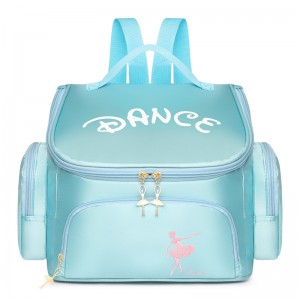 TRUST-U Dance bag កាបូបស្ពាយក្បាច់រាំ ស្មាទ្វេរដងរបស់កុមារ កាបូបសិស្សសាលារាំរបាំបាឡេអាចបោះពុម្ពបាន កាបូបរាំសិស្សស្រី