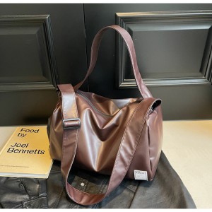 TRUST-U Soft leather texture fashion gym bag large capacity casual commuting shoulder messenger bag ladies travel handbag