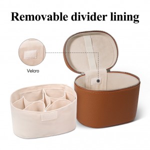 TRUST-U transchegaraviy PU uch o'lchovli bo'yanish qutisi sayohat kosmetik charm ayollar bo'yanish sumkasi katta hajmli suv o'tkazmaydigan kosmetik saqlash sumkasi