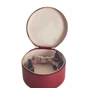 TRUST-U Cross-border PU Leather Handheld Makeup Bag Portable Large Capacity Cosmetic Storage Bag High-end Luxury Leather Bag