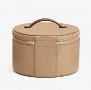 TRUST-U Cross-border PU Leather Handheld Makeup Bag Portable Large Capacity Cosmetic Storage Bag High-end Luxury Leather Bag