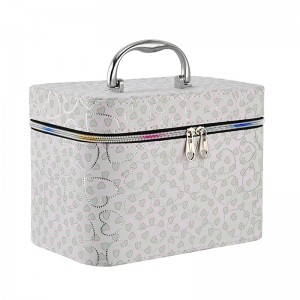 TRUST-U Large capacity cosmetic bag with mirror, high-end, portable and waterproof to enhance your appearance