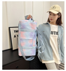 TRUST-U New fashion gradient personality outdoor travel shoulder bag storage bag leisure sports fitness handbag