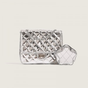 ಟ್ರಸ್ಟ್-ಯು ಗ್ಲಾಸಿ ಕ್ವಿಲ್ಟೆಡ್ ಚೈನ್ ಬ್ಯಾಗ್, ಹೊಸ ಶನೆಲ್ ಶೈಲಿಯ ಬ್ಯಾಗ್, ಮಹಿಳೆಯರ ಭುಜದ ಬ್ಯಾಗ್, ಪ್ರಿಪ್ಪಿ ಶೈಲಿಯ ಸಣ್ಣ ಬ್ಯಾಗ್