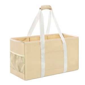 Trust-U Foldable Oxford Cloth Outdoor Tool Storage Basket, Large Capacity for Home and Picnic