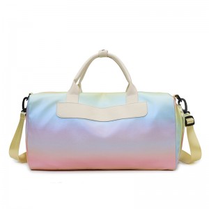 TRUST-U Módní barevná dámská taška na jógu a fitness s velkou kapacitou, oddělená suchá a mokrá crossbody taška na zavazadla, nová cestovní taška