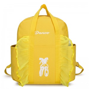 TRUST-U Dance bag new children’s double shoulder dance backpack Latin ballet schoolbag printed girls princess dance bag