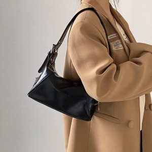 TRUST-U 2025 New Style Women’s Handbag, Spicy Motorcycle Handbag, Versatile Oil-Wax Leather Shoulder Bag