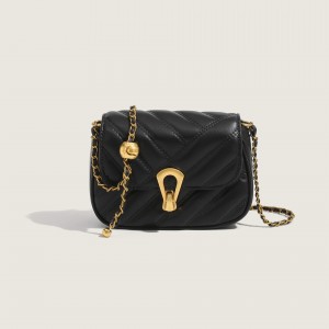 TRUST-U Niche design, convenient Chanel-inspired chain striped small square shoulder bag
