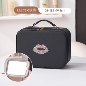 Cùis maise TRUST-U mòr le comas mòr agus sgàthan, poca maise solais LED àrd-inbhe, foirfe mar thiodhlac